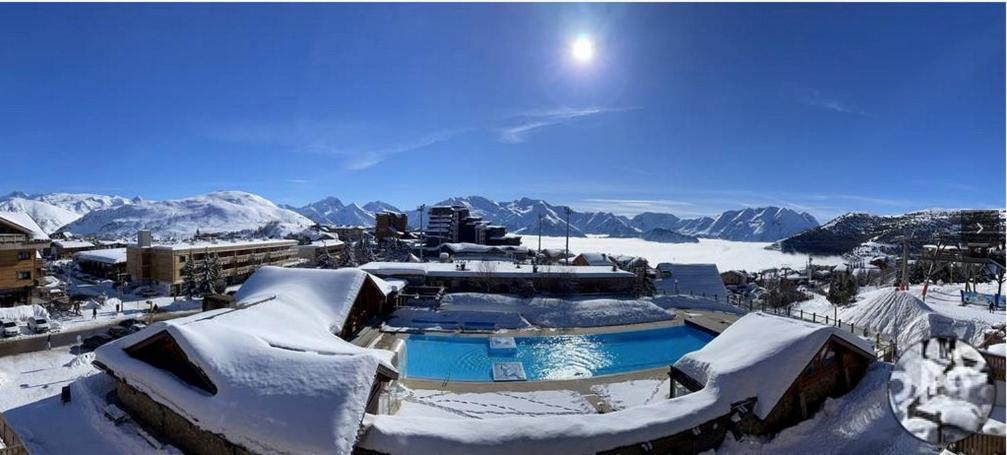 Superbe Studio Avec Vue Exceptionnelle Alpe d'Huez Buitenkant foto